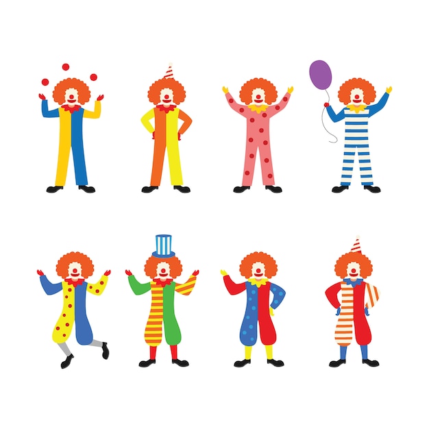 Vector clown character