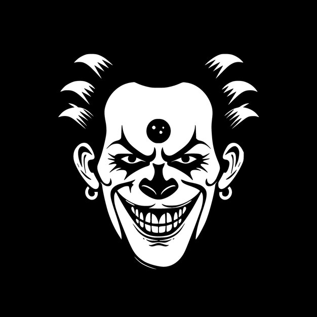 Vector clown high quality vector logo vector illustration ideal for tshirt graphic