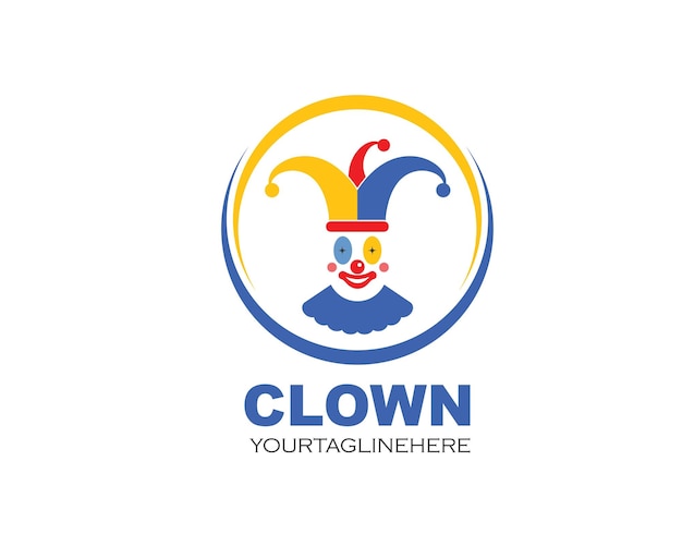 Vector clown illustration vector icon design