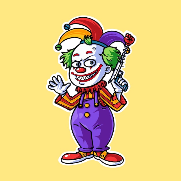 Vector clown illustration