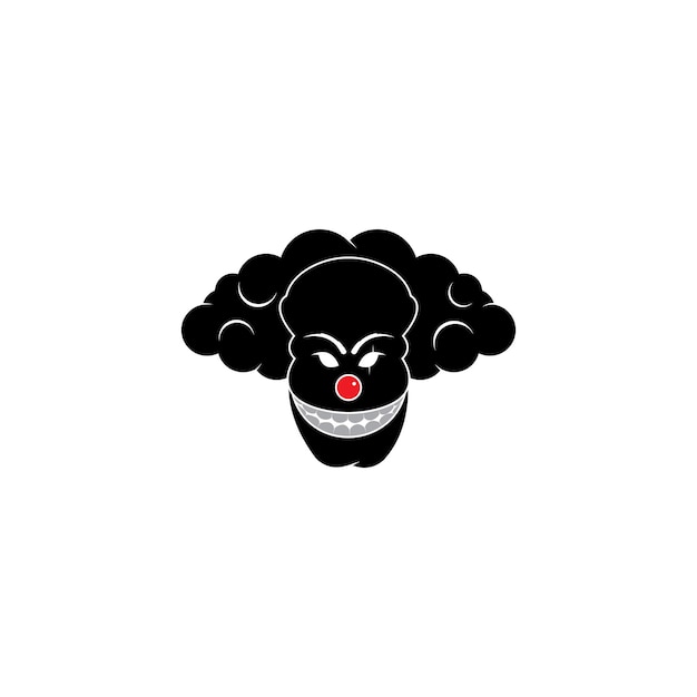 Clown karakter illustratie vector sjabloon