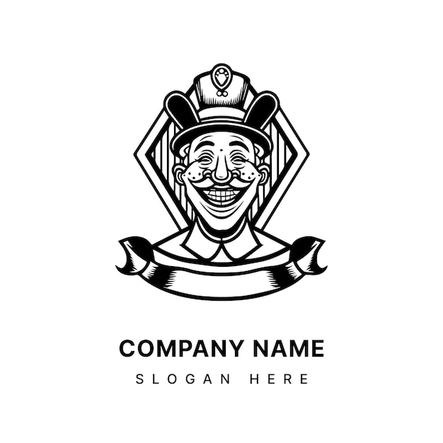 clown logo illustration perfect for a circusthemed event or entertainment business