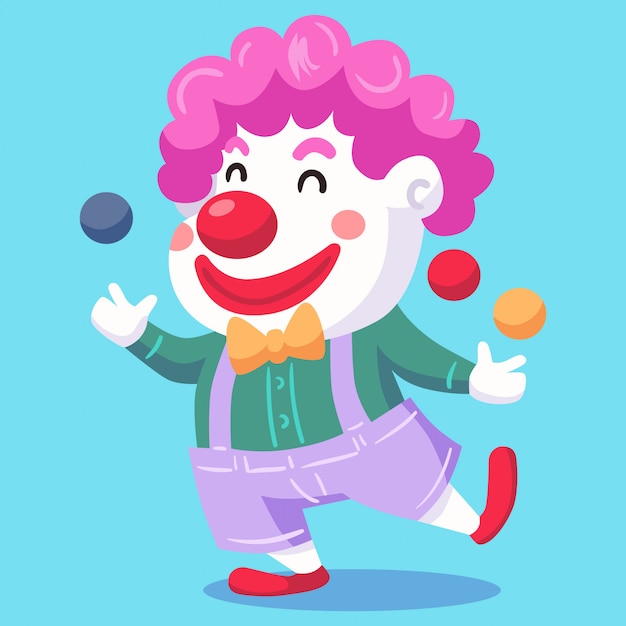 Vector clown vectorillustratie