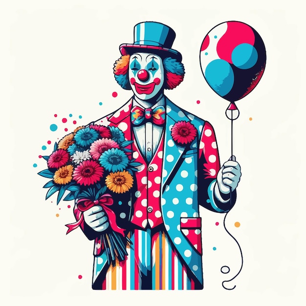 Vettore il clown.