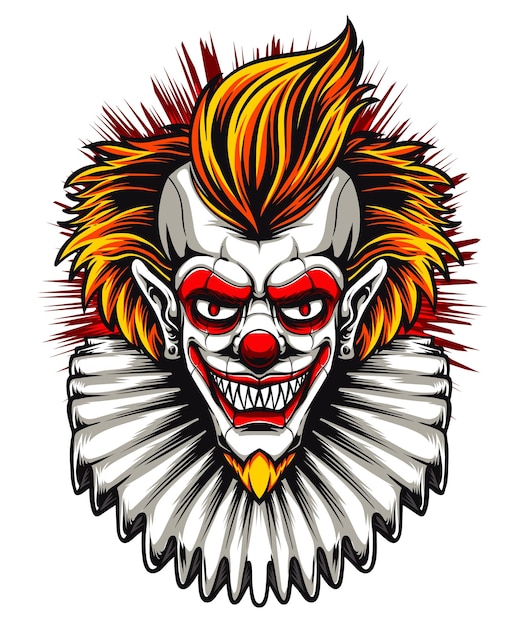 Vector clowns face