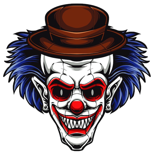 Vector clowns face