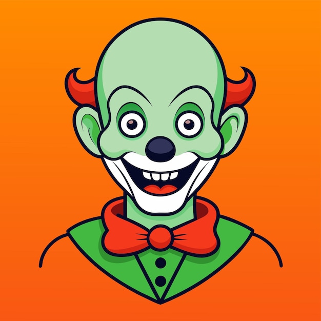 Clowns joker buffoon comedian juggler hand drawn mascot cartoon character sticker icon concept