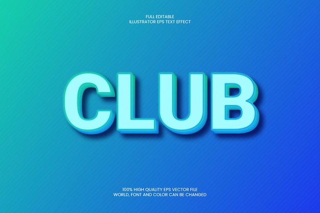 Club Text Effect