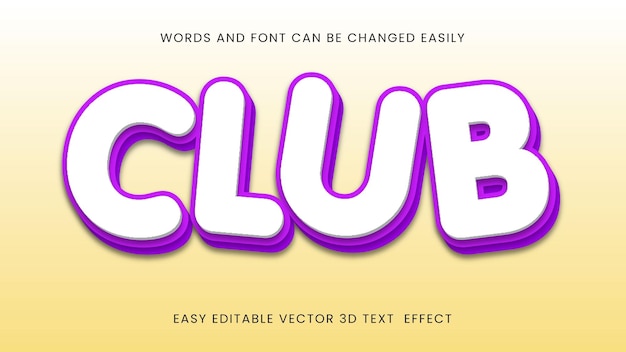 Club text effects style