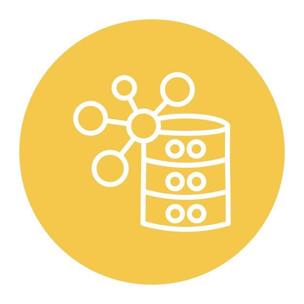 Clustering icon vector beeld kan worden gebruikt voor Data Science
