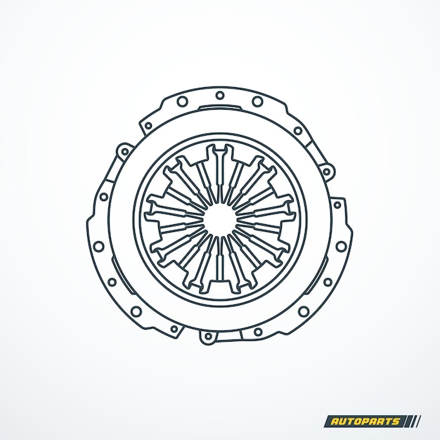 Vector clutch basket icon vector illustration