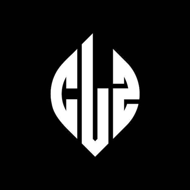 CLZ 圓形字母標誌設計 圓形和圆形 CLZ 圆字母用字體風格 三個頭字母形成一個圓形標誌 CLZ 圆形章 抽象單字母 字母 標誌 矢量