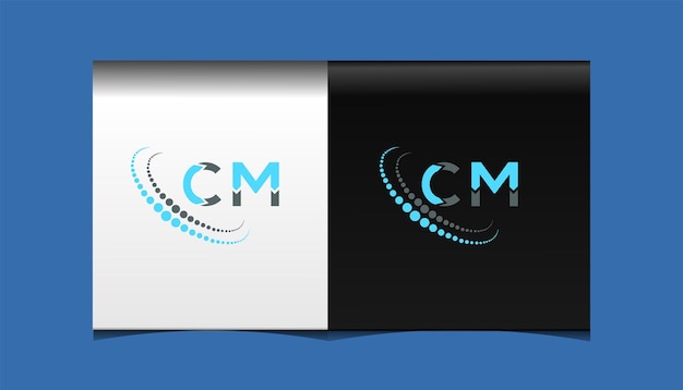 CM eerste moderne logo ontwerp vector pictogrammalplaatje