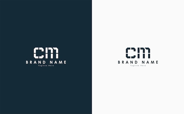 CM Letters vector logo design