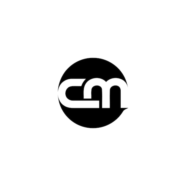 Vettore design del logo cm