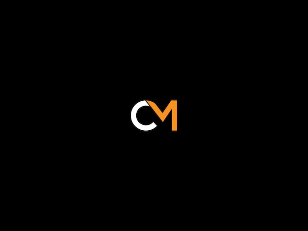 Vector cm-logo ontwerp