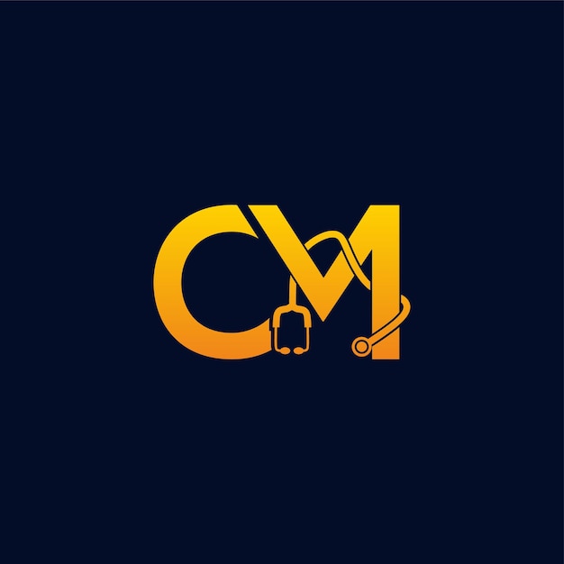 Cm medical logo-ontwerp