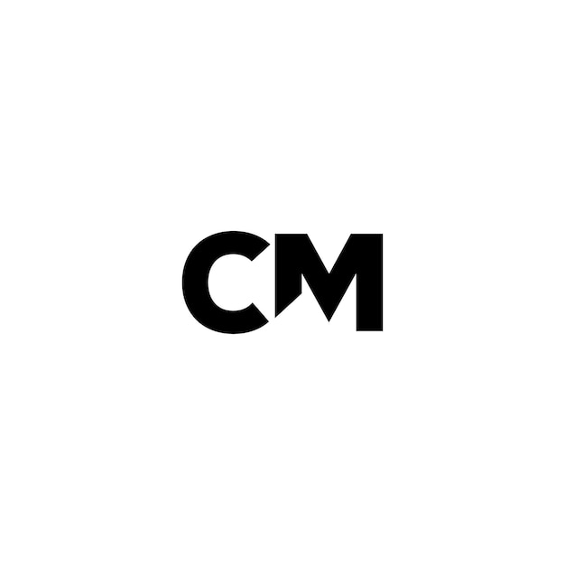 CM モノグラムロゴ デザイン文字 テキスト名 シンボル モノクロロゴタイプ アルファベット文字 シンプルロゴ
