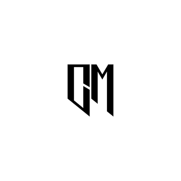 CM モノグラムロゴ デザイン文字 テキスト名 シンボル モノクロロゴタイプ アルファベット文字 シンプルロゴ