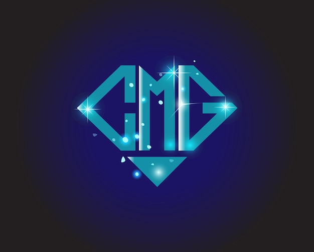 CMG initiële moderne logo ontwerp vector pictogrammalplaatje