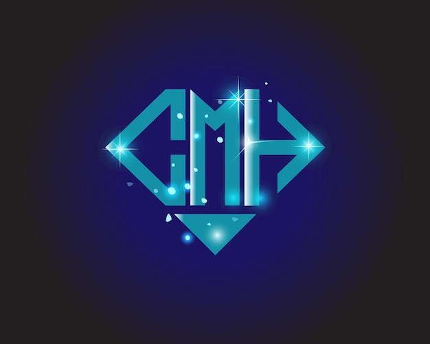 CMH eerste moderne logo ontwerp vector pictogrammalplaatje