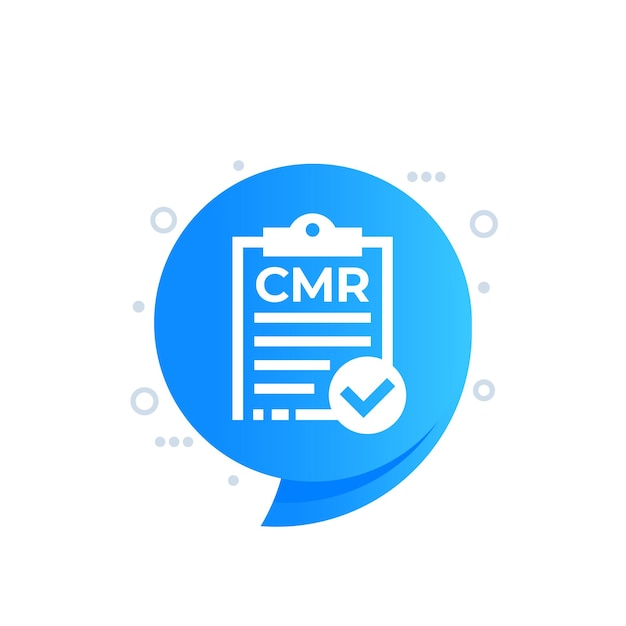 CMRの荷物書類 輸送文書のアイコン