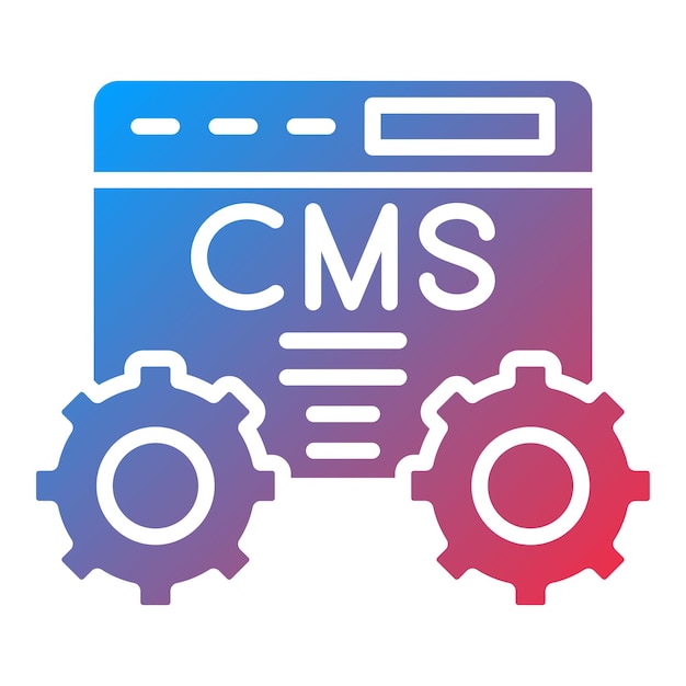 Vettore stile dell'icona cms