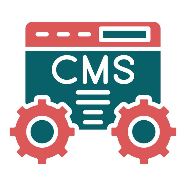 Vector cms icon style