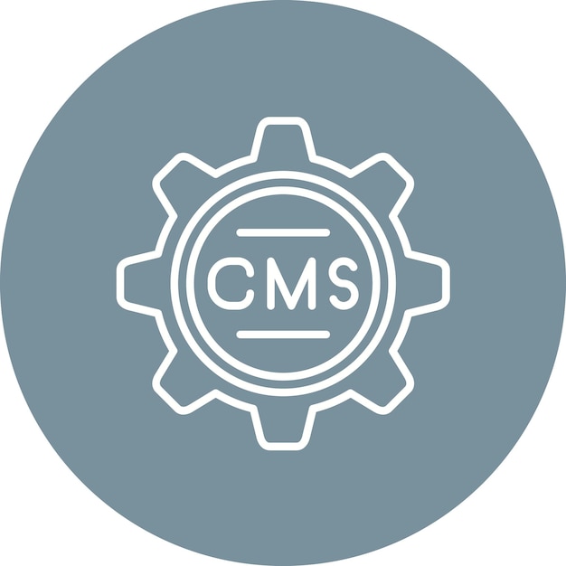 Cms icon vector image Can be used for Media Agency