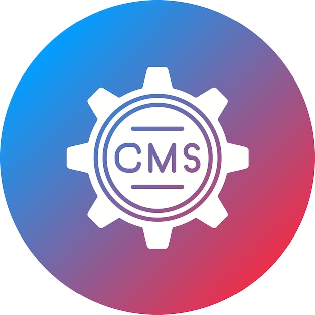 Cms-icon vectorbeeld Kan worden gebruikt voor Media Agency