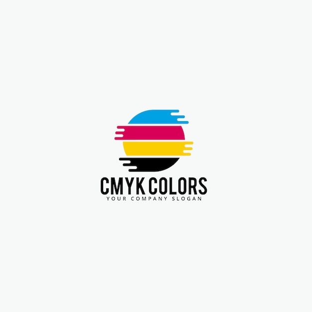 Vector cmyk colors logo