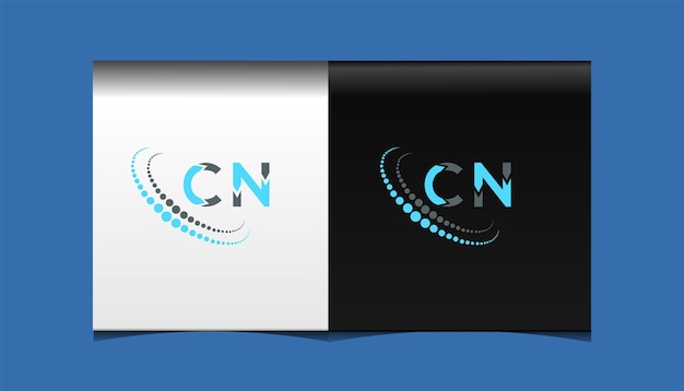 CN eerste moderne logo ontwerp vector pictogrammalplaatje