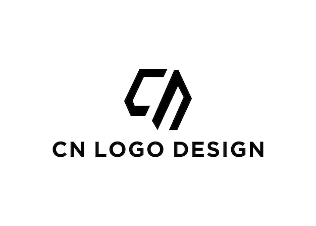 cn ロゴ デザインのベクトル図