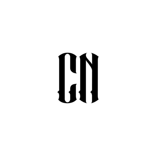CN monogram logo design letter text name symbol monochrome logotype alphabet character simple logo