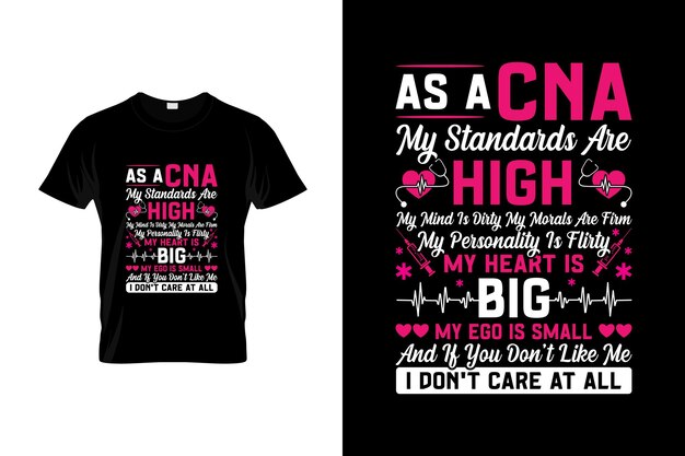 CNA t-shirt design or CNA poster design or CNA shirt design