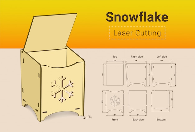 Вектор cnc. лазерная резка. лазерная резка. клей не нужен. для 3 мм фанеры. размер 195х154х184 мм.