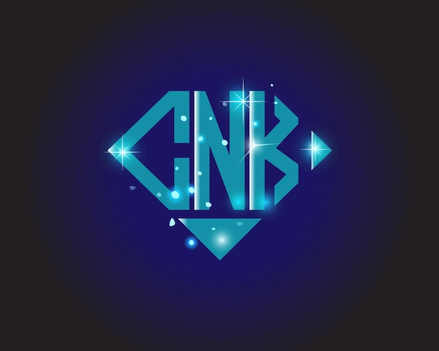 CNK initiële moderne logo ontwerp vector pictogrammalplaatje