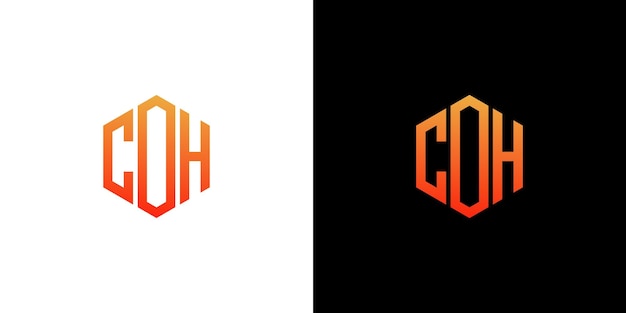 CO brief Logo ontwerp veelhoek Monogram Vector pictogrammalplaatje