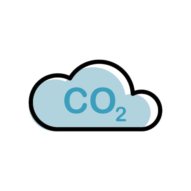 CO2 icon template