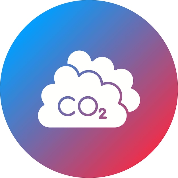 Vector co2-icon vectorbeeld kan worden gebruikt voor de benzine-industrie