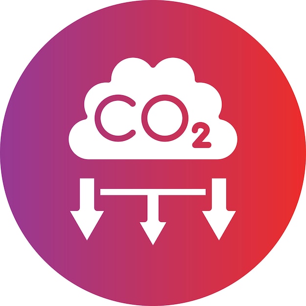 CO2 Pollution Icon Style