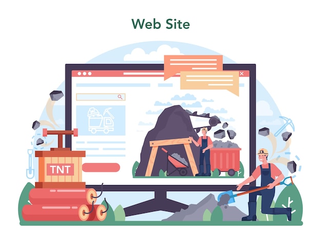 石炭業界のオンラインサービスまたはプラットフォーム。ミネラルとナチュラル