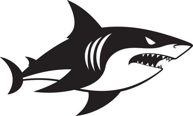 Vector coastal conqueror revealed logo vector design majestic shark majesty unveiled iconic emblem design