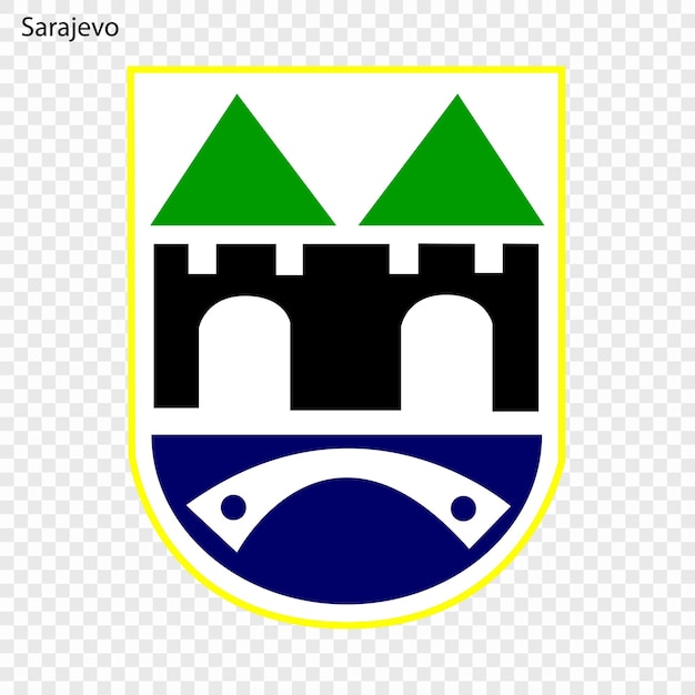 Vector coat of arm city