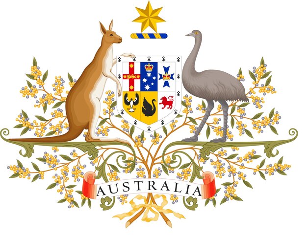 Vector coat of arms of australia