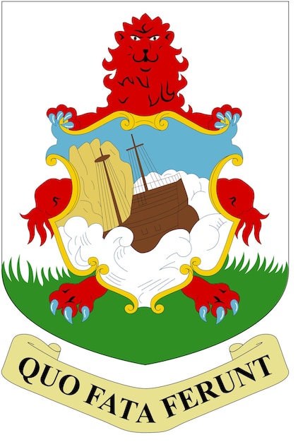 Vector coat of arms of bermuda