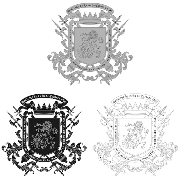 Coat of arms of the city of Caracas Venezuela