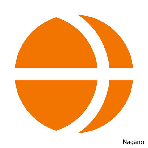 Coat of Arms of Nagano is a Japan prefecture Vector emblem