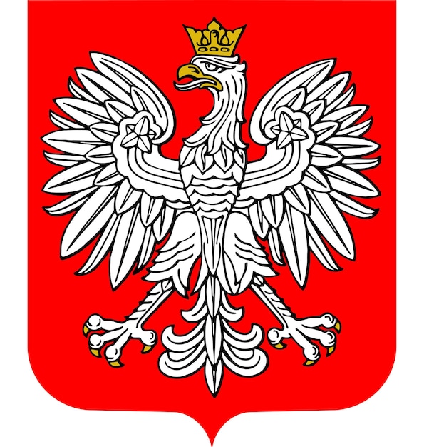 Coat of arms of Poland vector illustration