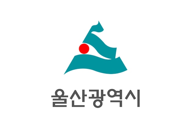 Coat of Arms of Ulsan is a South Korea region Vector heraldic emblem